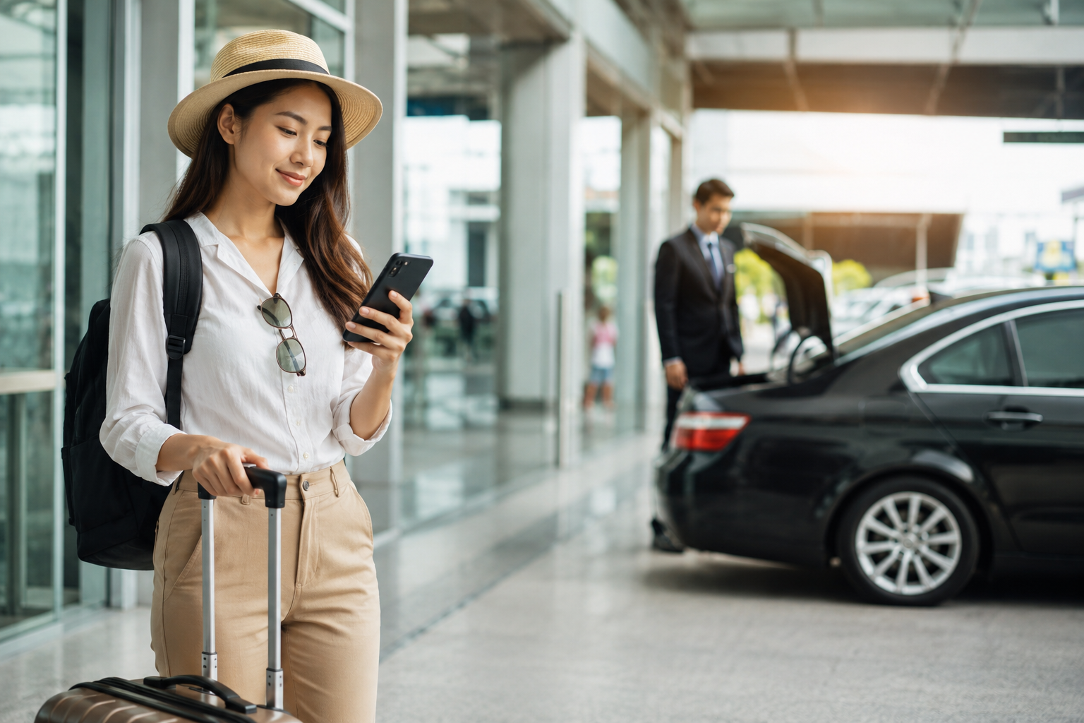 Airport pickup reminder