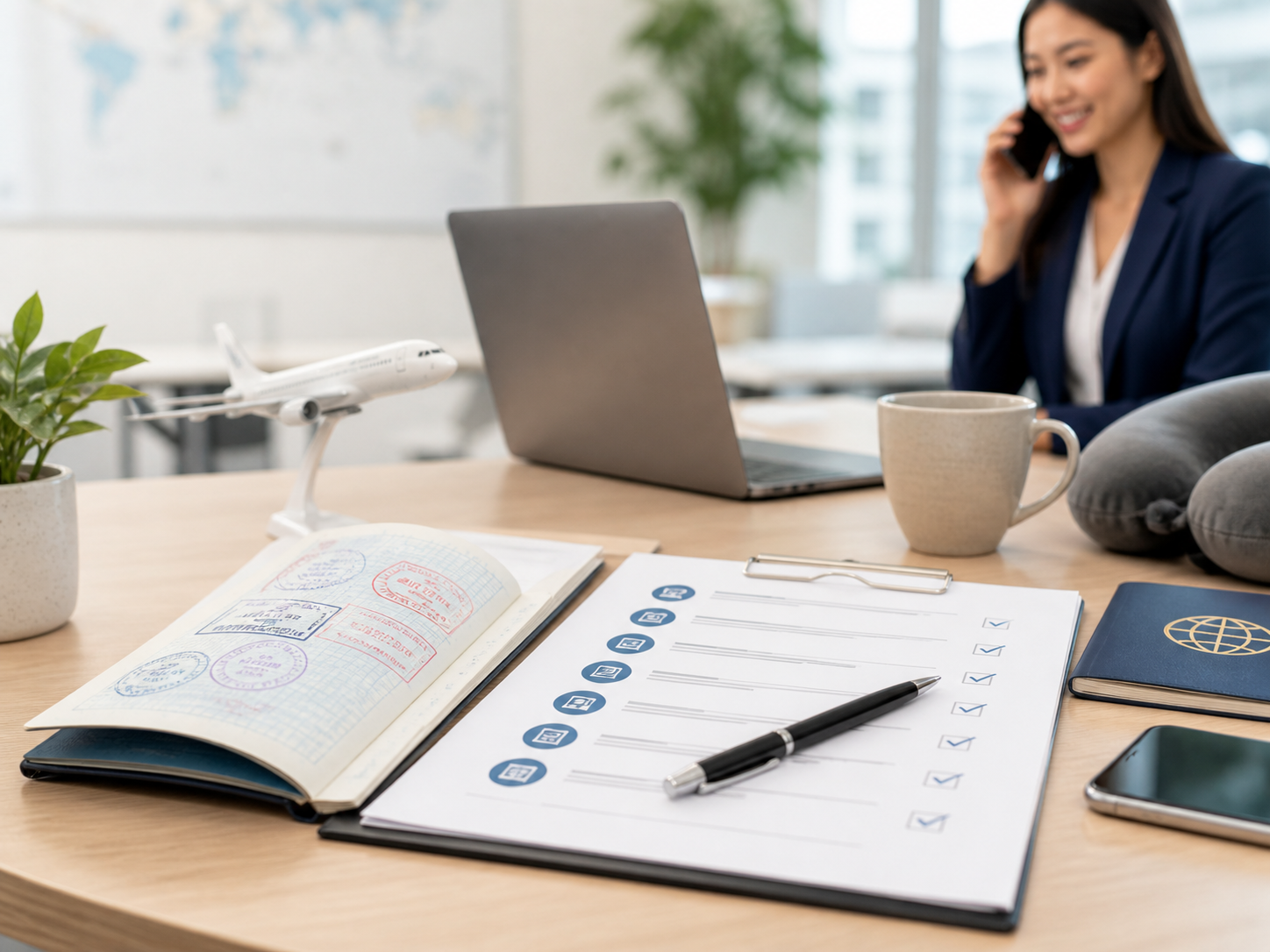 Travel document guidance scene for Vietnam visa information