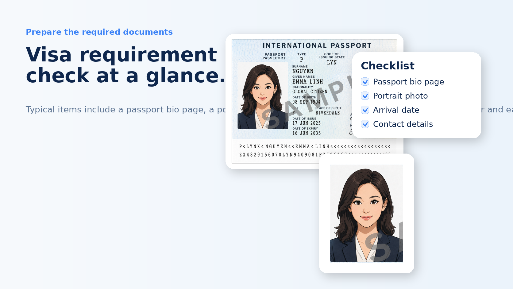 Checklist of common Vietnam visa requirement documents